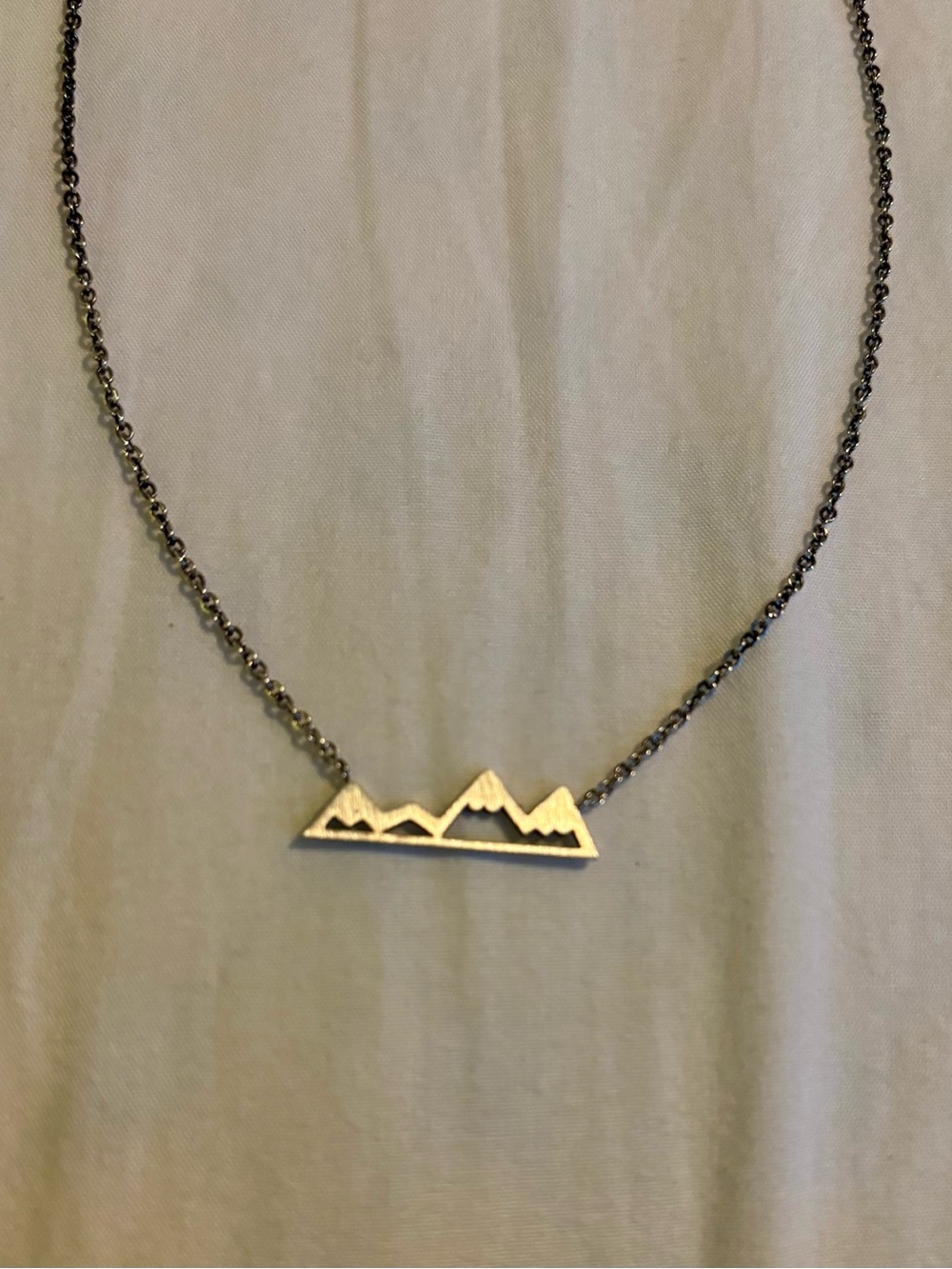 Minimalist Mountain Sterling Silver Necklace - Women Jewelry